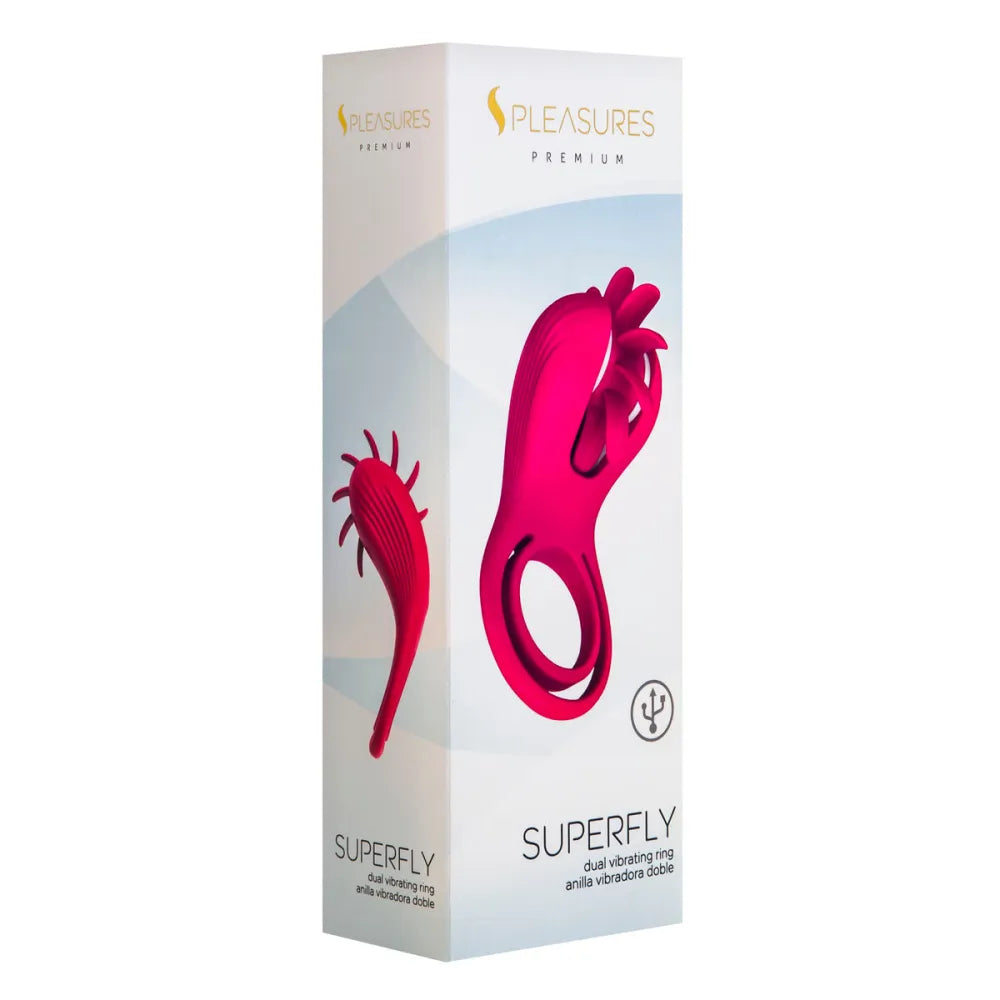Vibraring Cockring By S Pleasures Pink-2