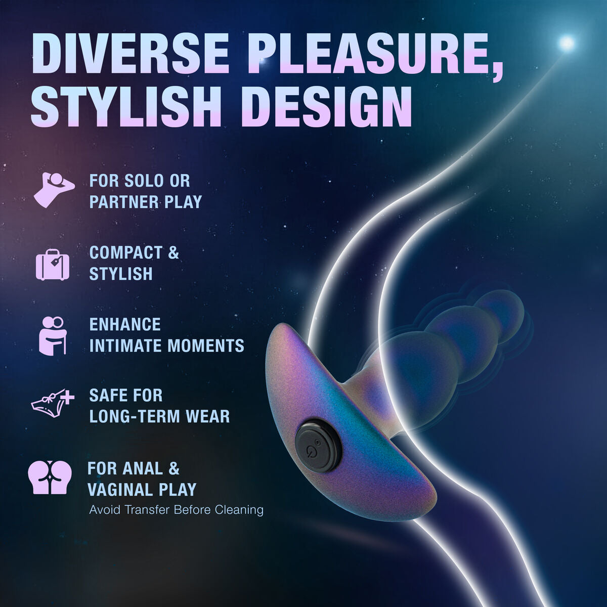 Anal plug Blush Anal Adventures Blue (10,2 cm)-2
