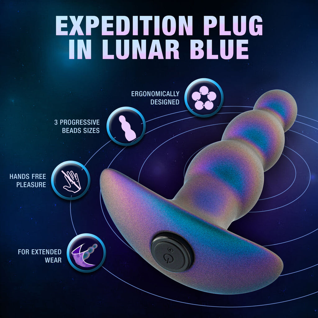 Anal plug Blush Anal Adventures Blue (10,2 cm)-4