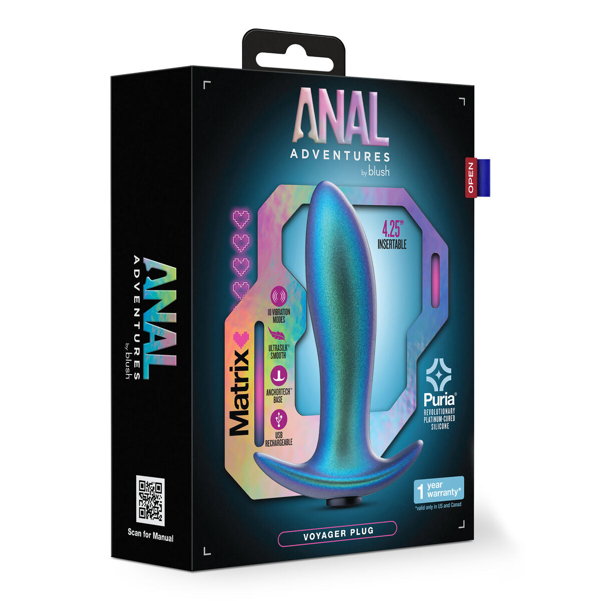Anal plug Blush Anal Adventures Green (10,8 cm)-1